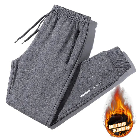 Calças Jogger Masculinas com Forro de Veludo