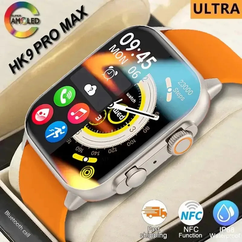 Smartwatch Ultra Pro MAX Gen 2 2025 - Desempenho Imbatível, Tela AMOLED 49mm e Carregamento Sem Fio para Atletas e Aventureiros