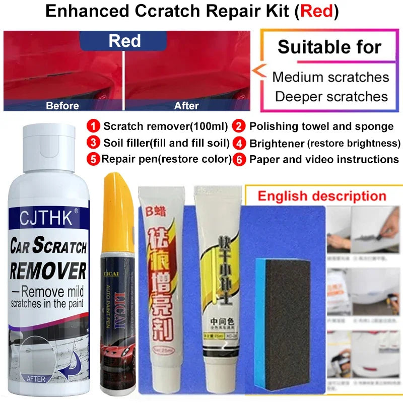 Cera Removedora de Arranhões e Swirls - Reparo e Polimento para Pintura Automotiva