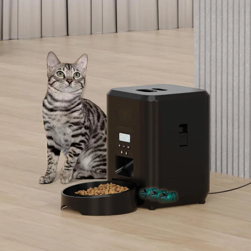 Alimentador Automático Smart Pet – Máquina de Ração para Gatos e Cães com Dispensa Quantitativa e Programação de Tempo