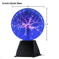 Bola de Plasma Mágica de 8 Polegadas - Lâmpada de Toque LED, Decoração para Quarto, Festas e Presentes para Crianças