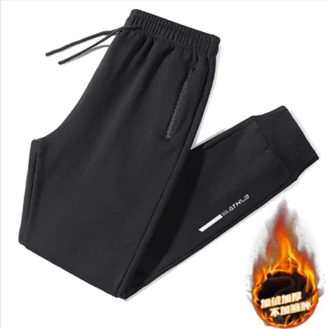 Calças Jogger Masculinas com Forro de Veludo